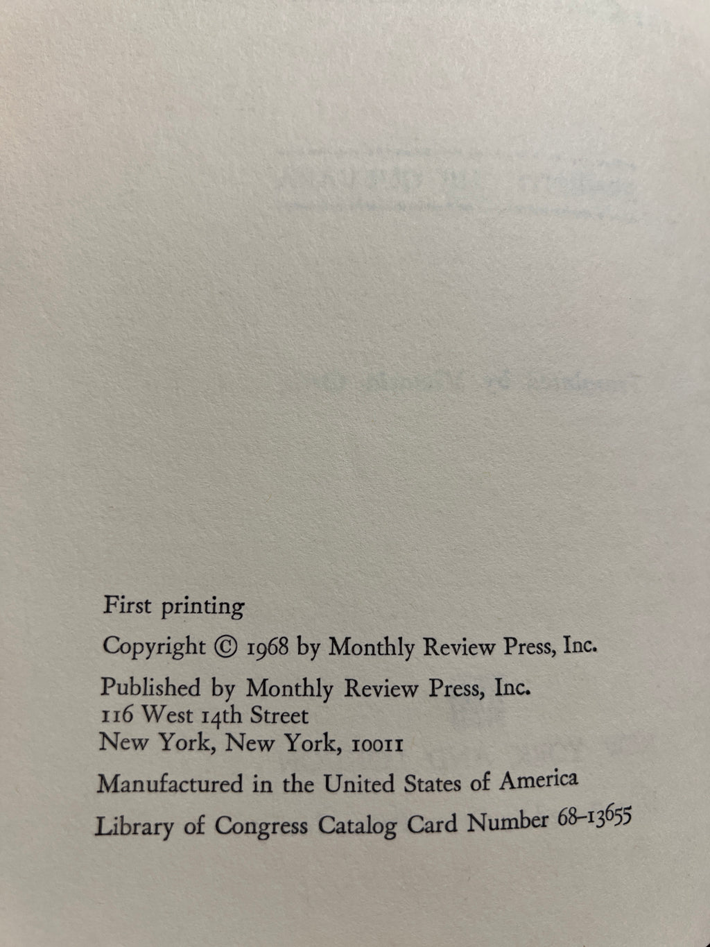 Reminiscences of the Cuban Revolutionary War, by Che Guevara (First Edition)