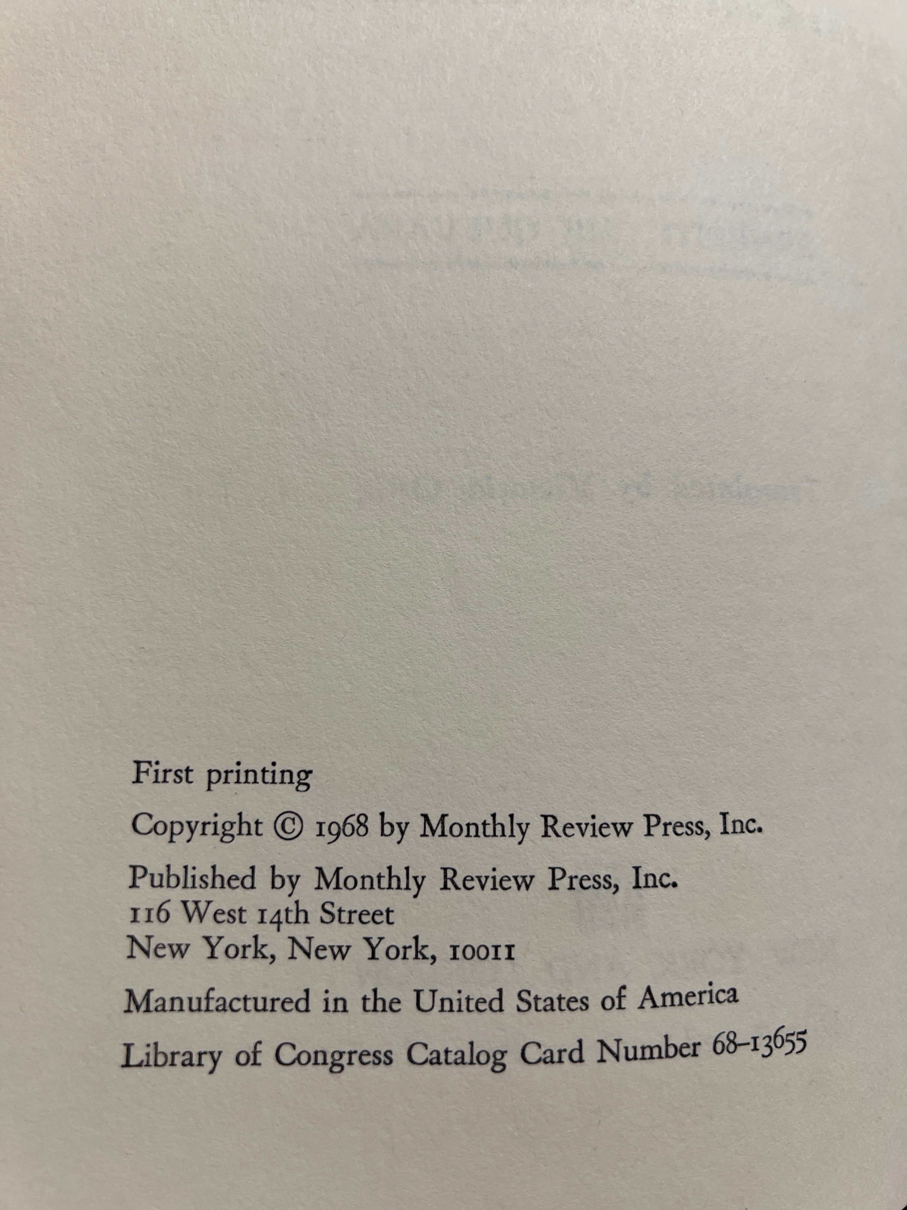 Reminiscences of the Cuban Revolutionary War, by Che Guevara (First Edition)